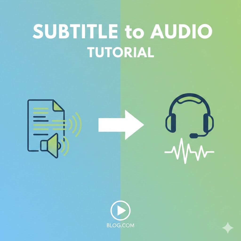 Subtitle to Audio Tutorial